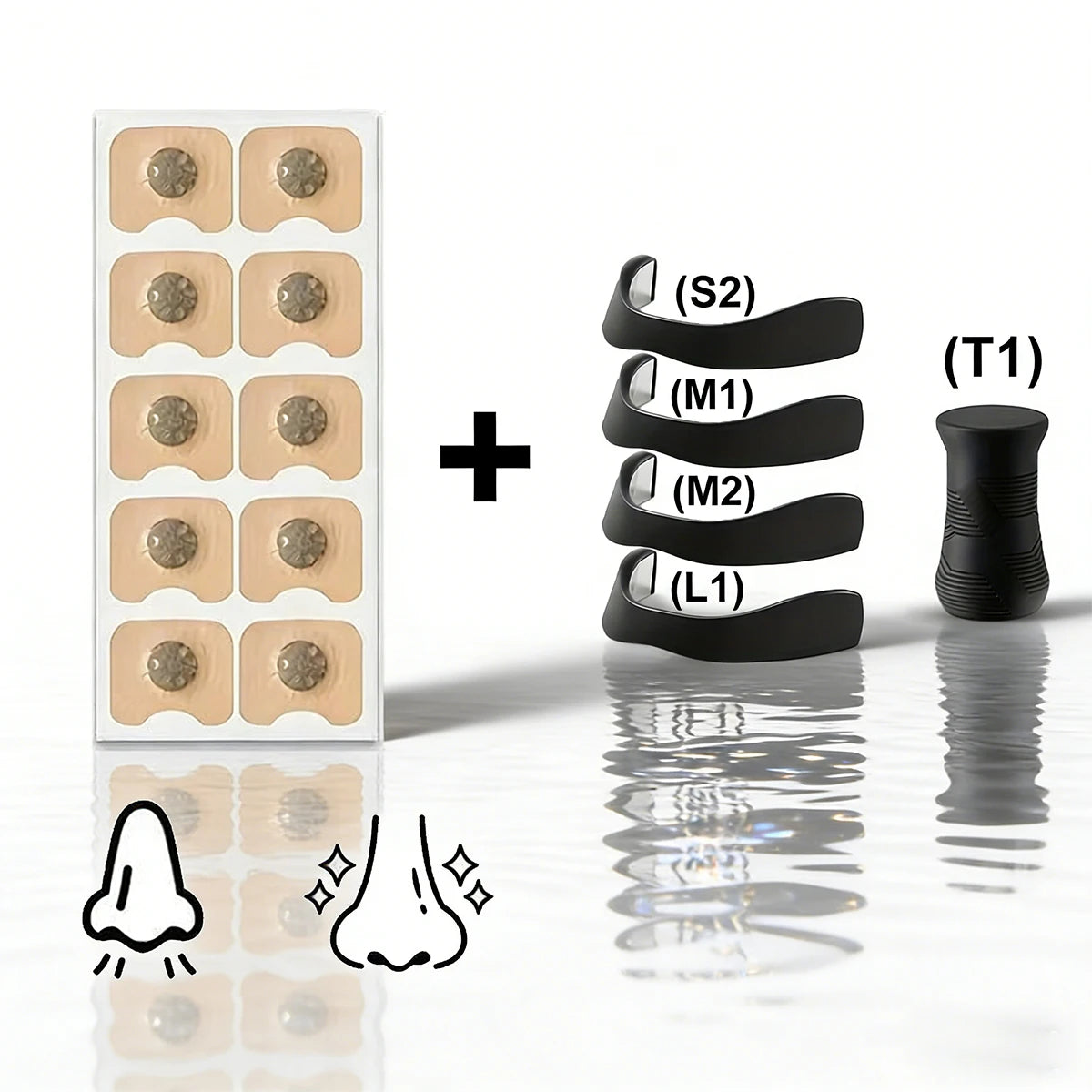 Magnetic Nose Fitness Bar | Anti Sweat Grip Design | Physical Support | Exercise/Daily Use Accessories. Exercise/sleep use.