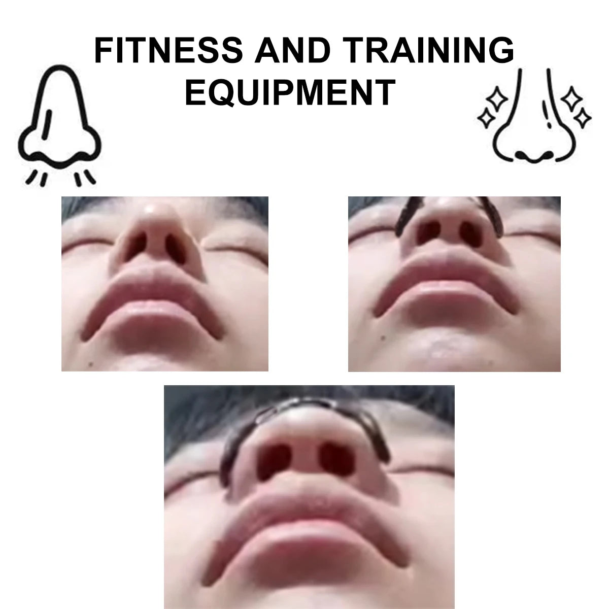 Magnetic Nose Fitness Bar | Anti Sweat Grip Design | Physical Support | Exercise/Daily Use Accessories. Exercise/sleep use.